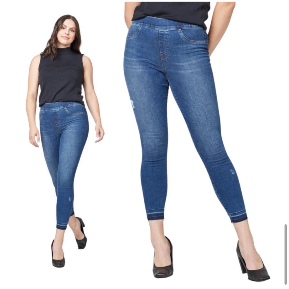 Spanx Distressed Denim Skinny Jean Leggings - XS (Size 0)
